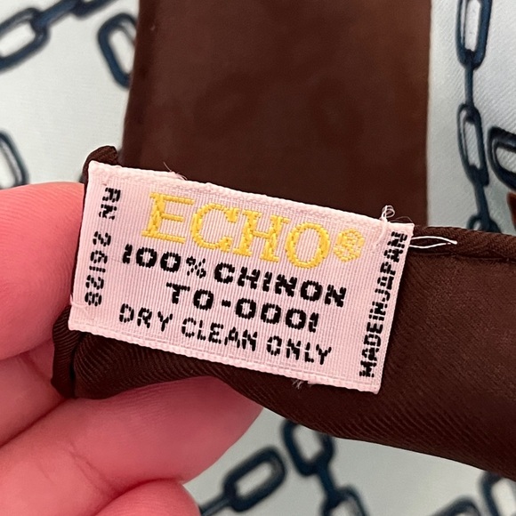 Vintage Echo Horse Bit Silk Chinon Scarf - Picture 4 of 9